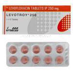 レボトリ 250, レバキュイン　ジェネリック、レポフロキサシン　250mg  Levotroy 250